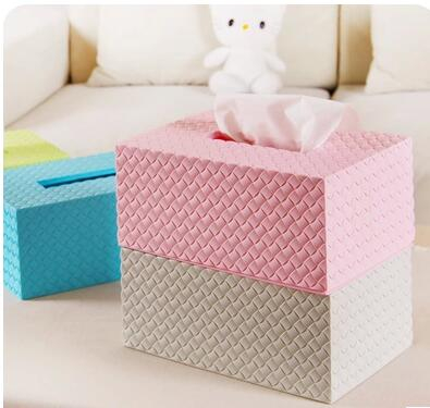 经典塑料方形纸巾盒适用于家庭，办公室，酒店
